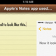 Apple iOS Notes App